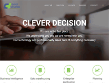 Tablet Screenshot of cleverdecision.com